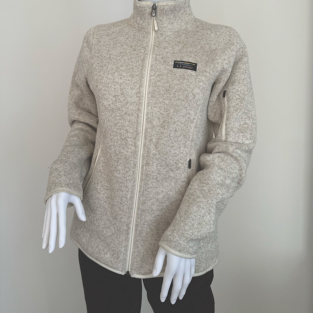 LL Bean Women’s Sweater Fleece Full Zip Front Jacket